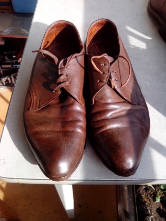 Katonai barna bőrcipő! 42es 